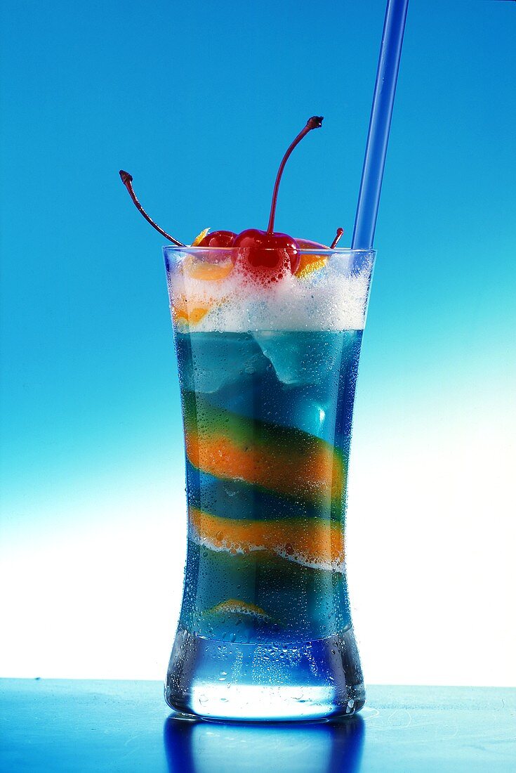 Blue Cobra in tall glass