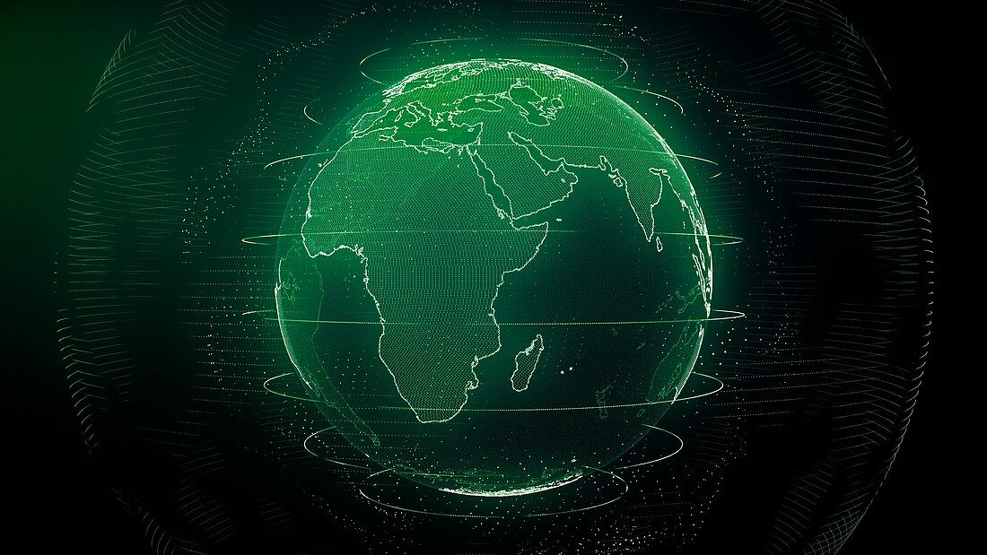 Global network, conceptual illustration