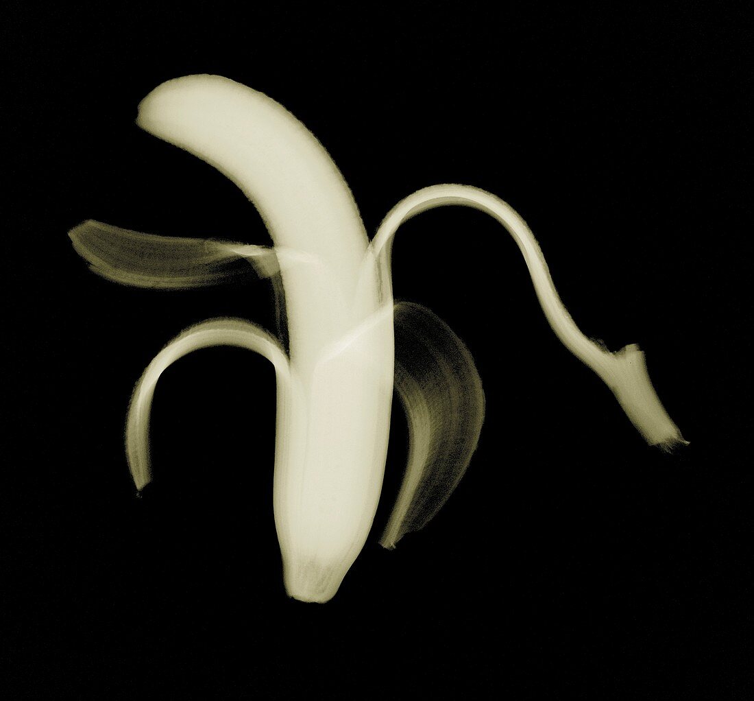 Peeled banana, X-ray