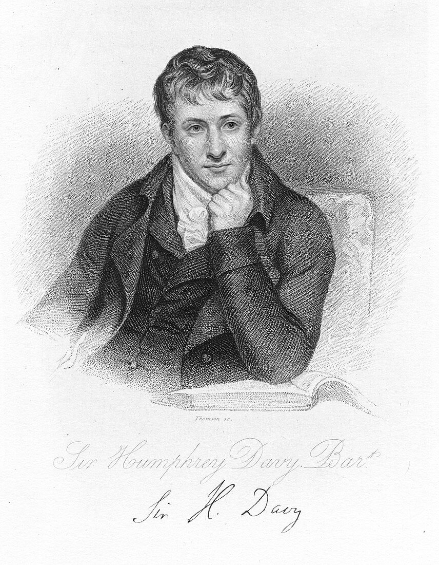 Humphry Davy, English chemist in 1803