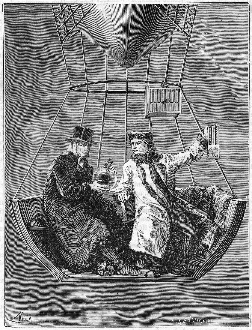 Jean Baptiste Biot and Joseph Gay-Lussac, French scientists