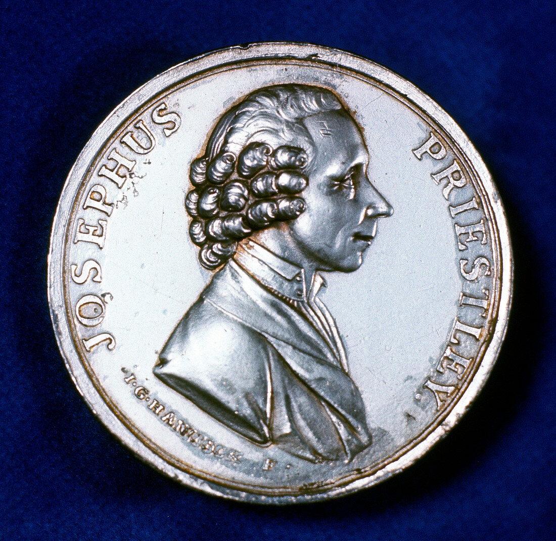 Obverse of commemorative medal for Joseph Priestley, 1803