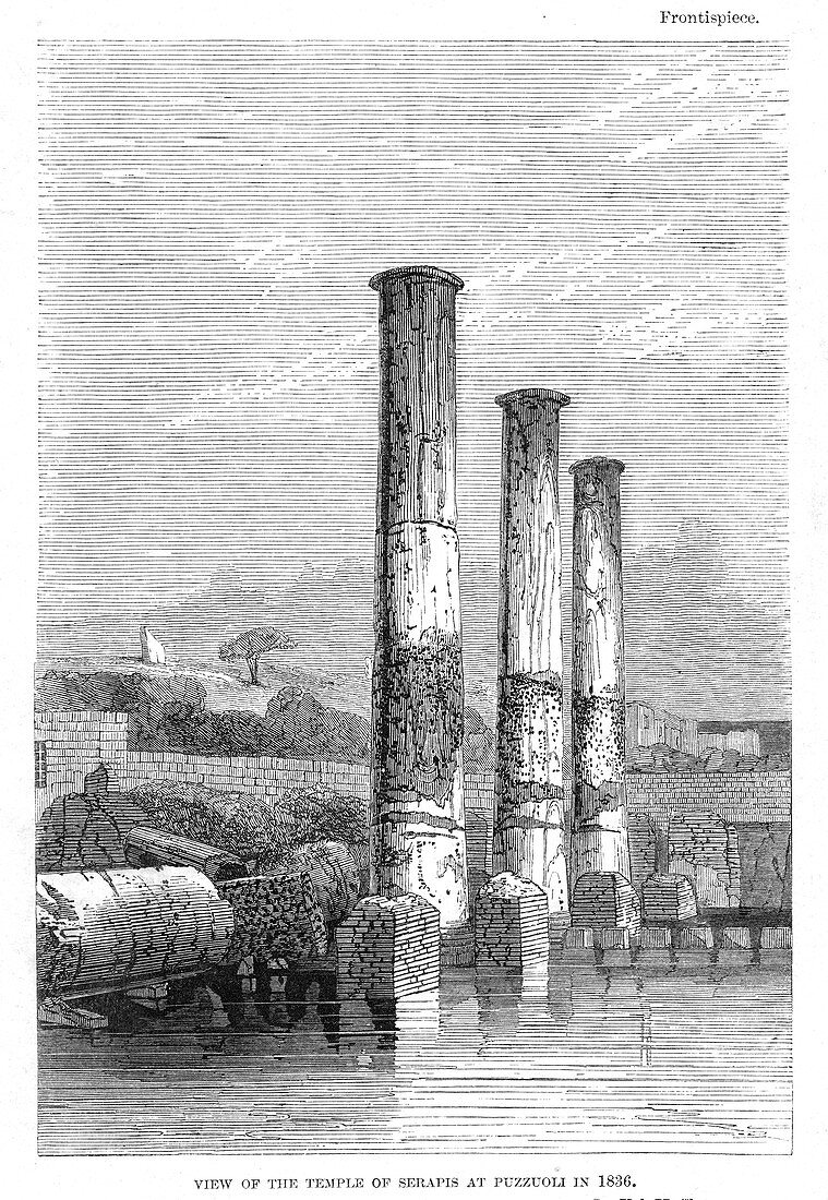 Temple of Serapis at Puzzuoli in 1183, Charles Lyell