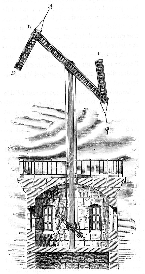 Telegraph tower for Claude Chappe's semaphore, 1792