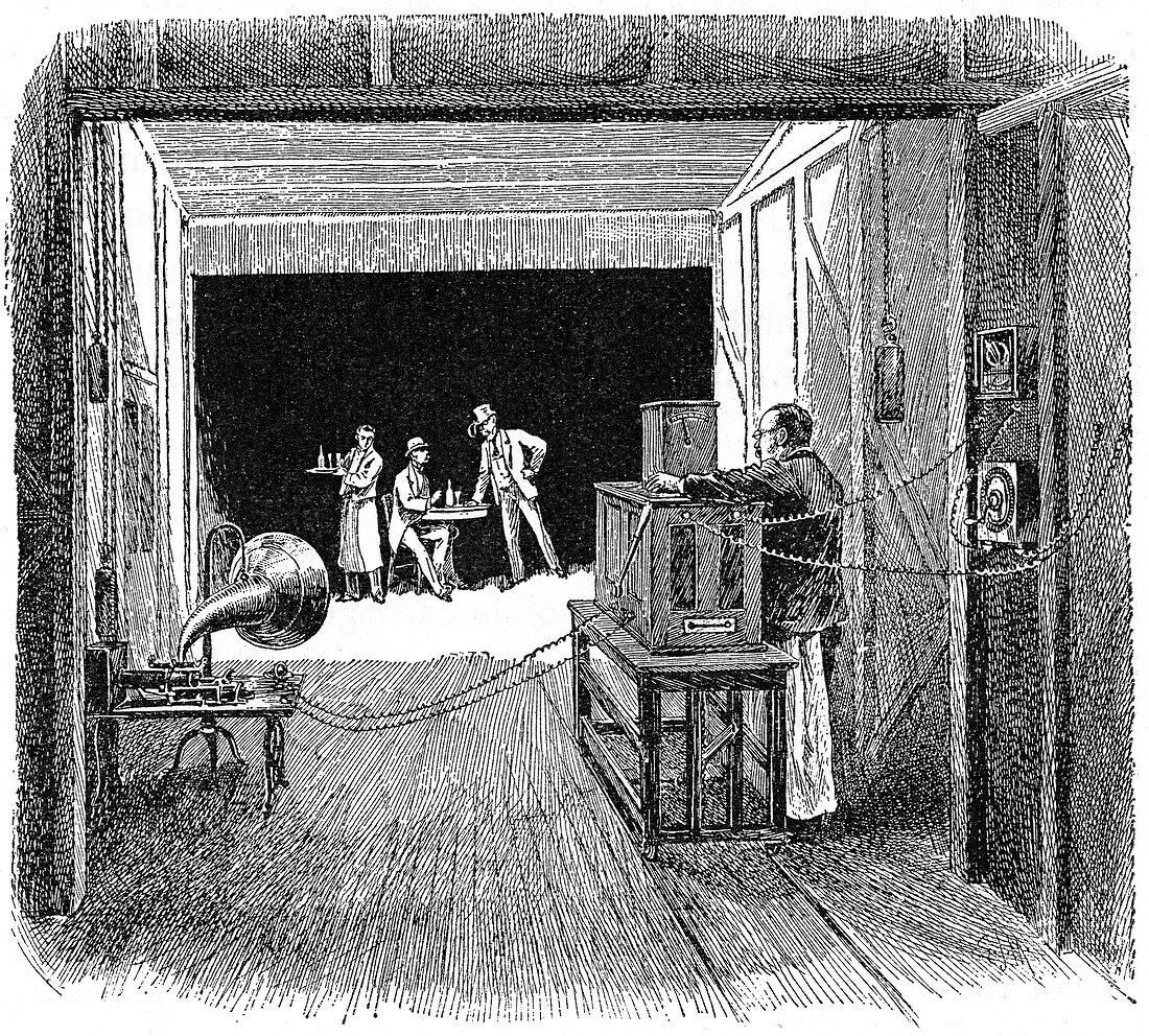Thomas Edison's Kinetographic Theatre, c1891