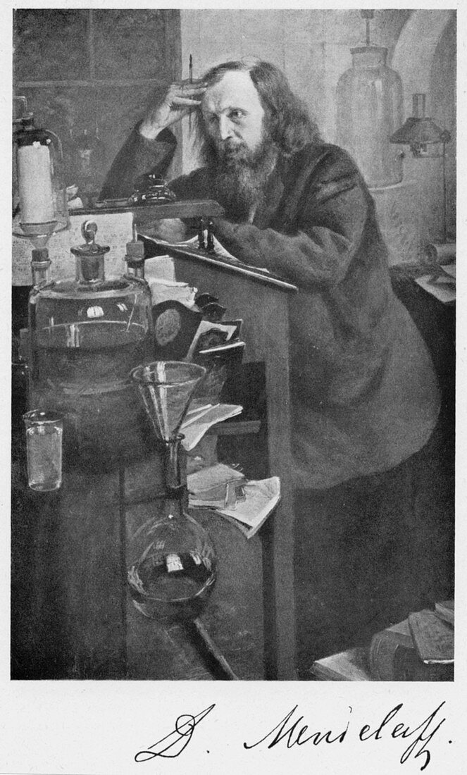 Dmitiri Ivanovich Mendeleyev, Russian chemist, c1900s