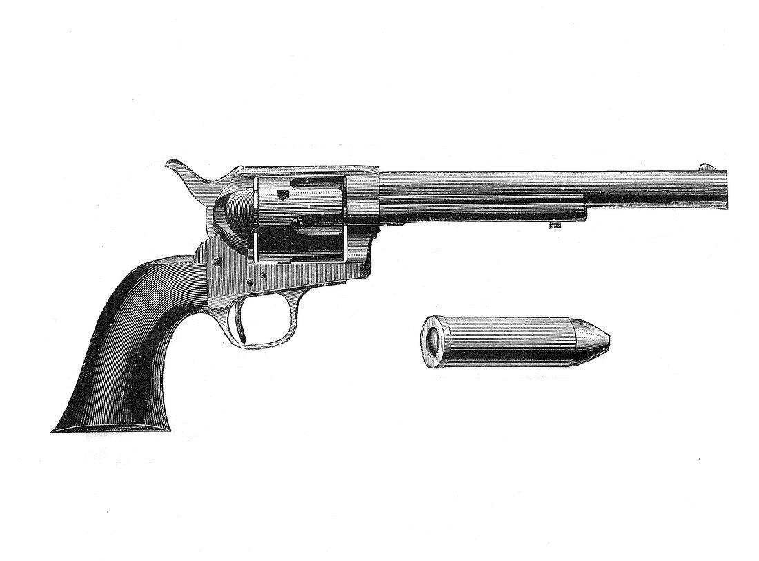 Colt Frontier revolver, invented by Samuel Colt, c1890