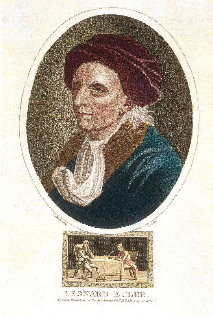 Leonhard Euler, Swiss mathematician, 1801