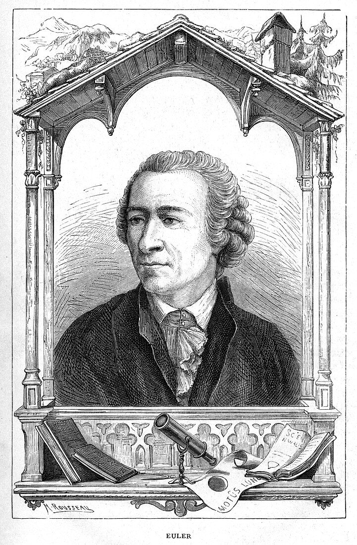 Leonhard Euler, Swiss mathematician, 1874
