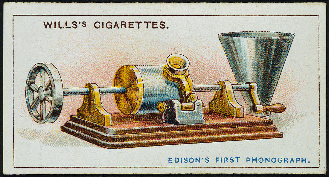 Thomas Alva Edison's first Phonograph, 1878