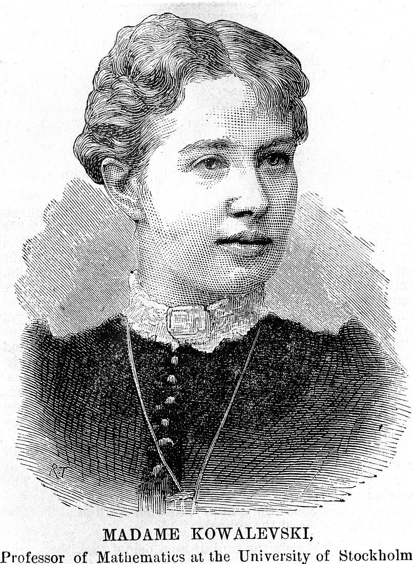 Sonia Kowalevski, Russian mathematician, 1888