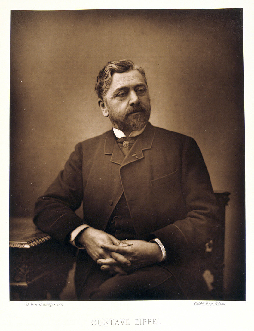 Gustave Eiffel, French engineer, 1880
