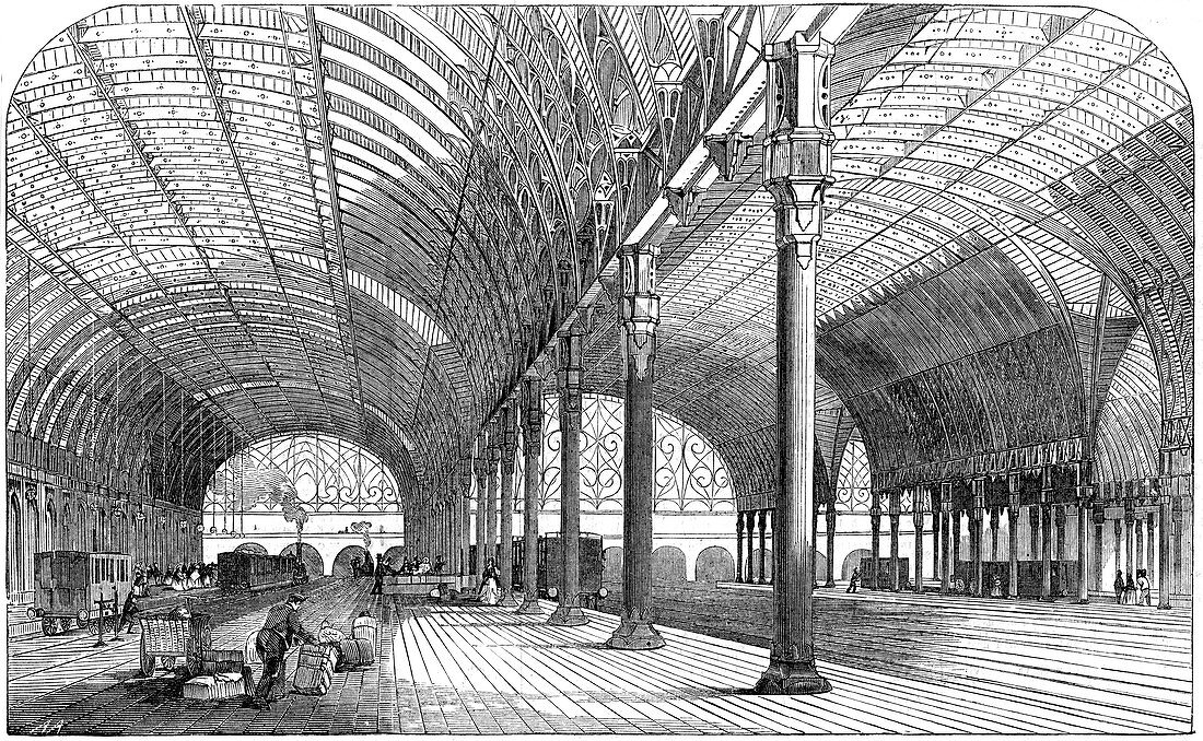 Paddington Station, London, 1854