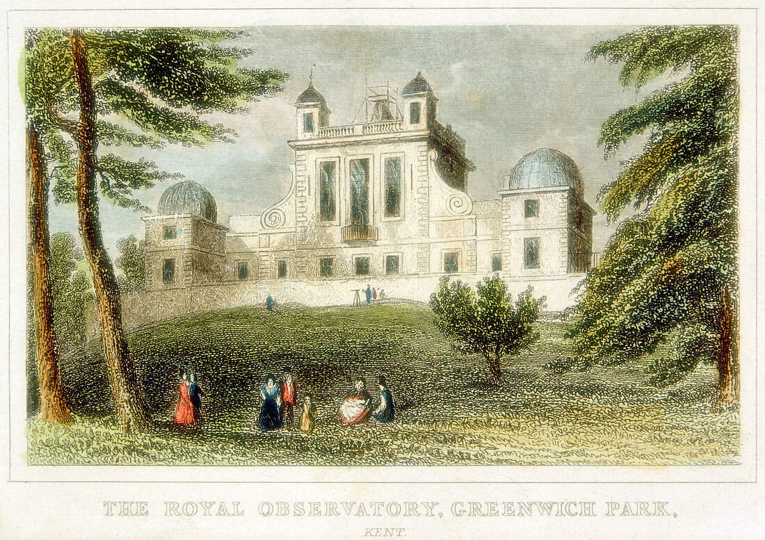 The Royal Greenwich Observatory, Greenwich, London, c1835