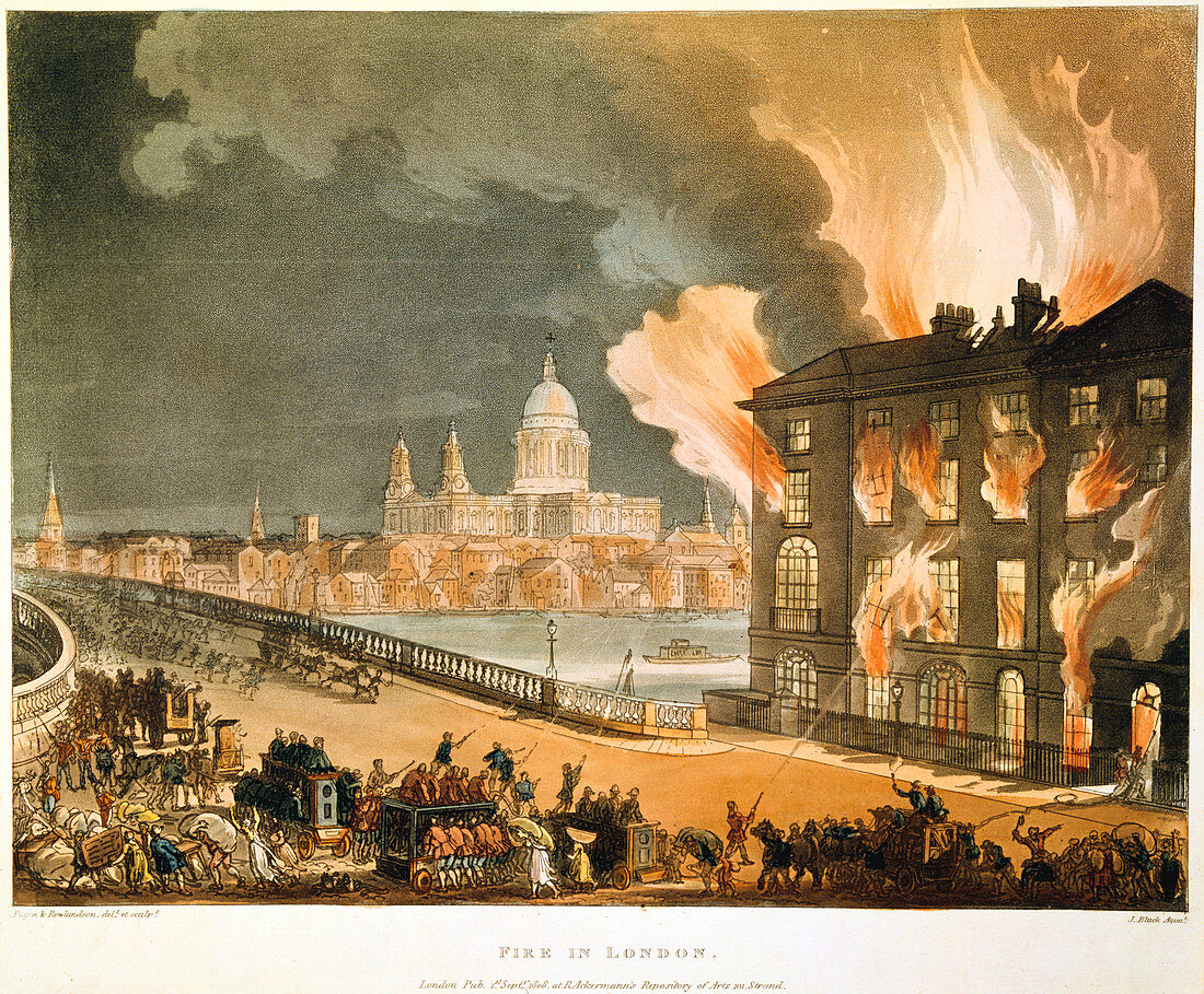 Fire in London', 1808