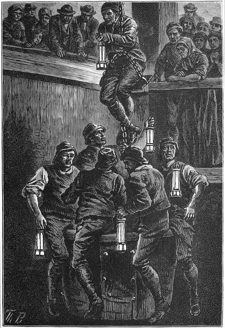 Coal mining accident, Seaham Colliery, County Durham, 1880