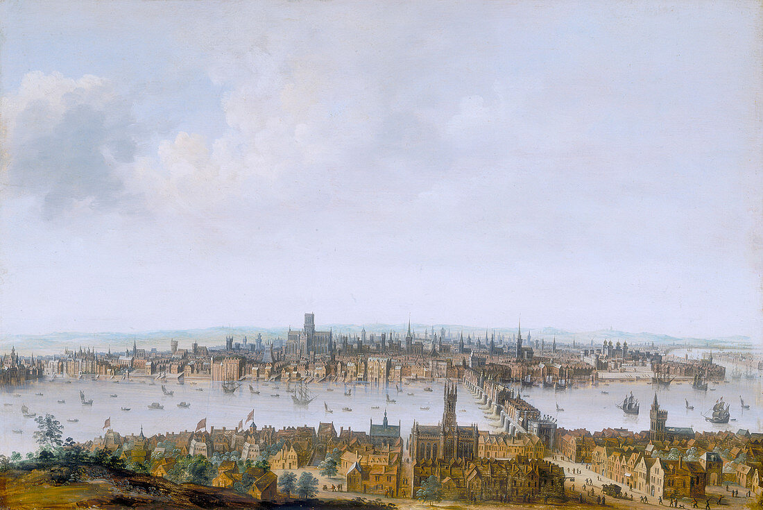 London from Southwark', c1630
