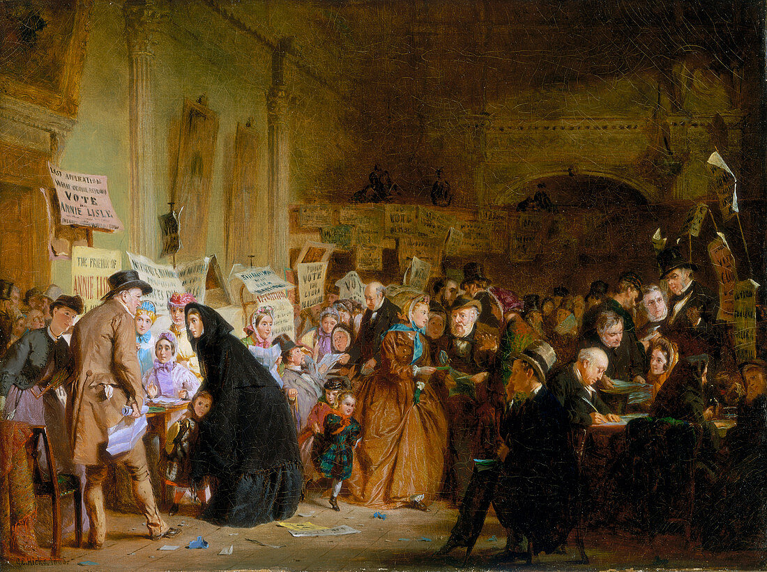 An Infant Orphan Election at the London Tavern 1865