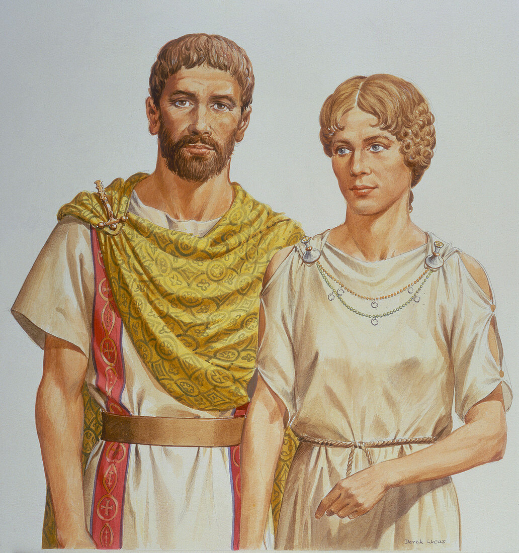 A Roman man and woman