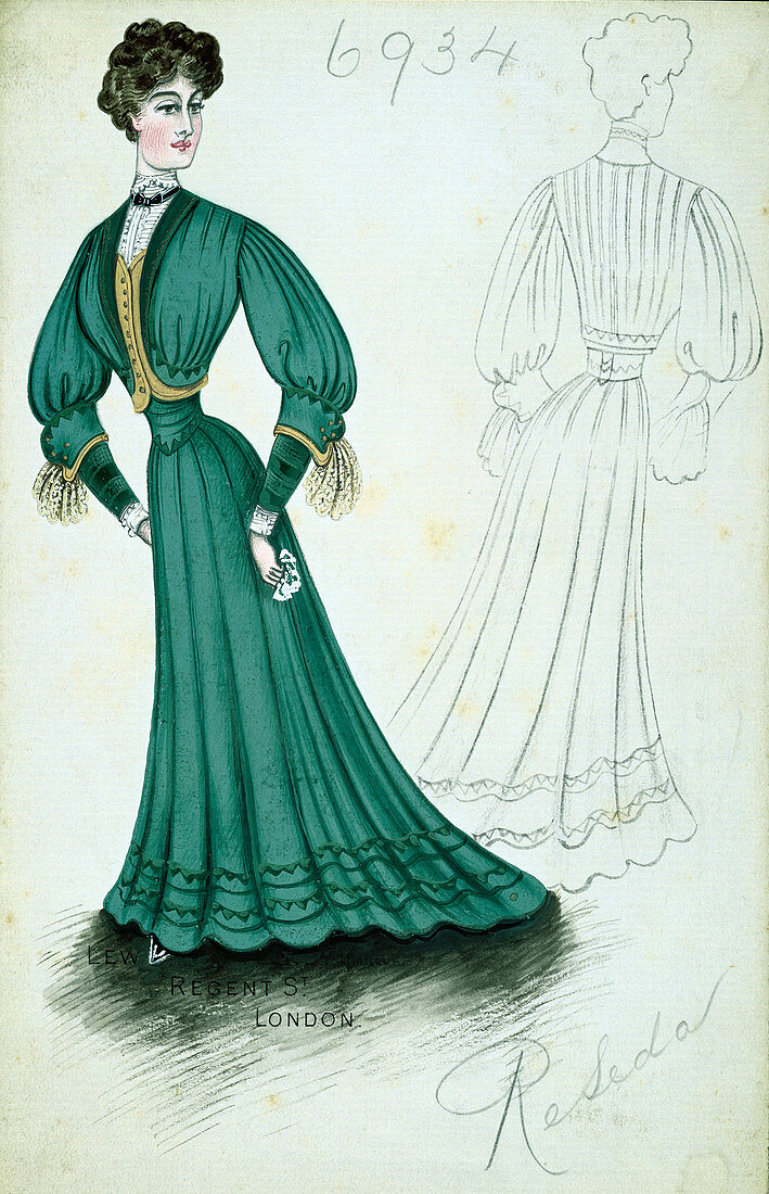Lewis and Allenby fashion design, c1900