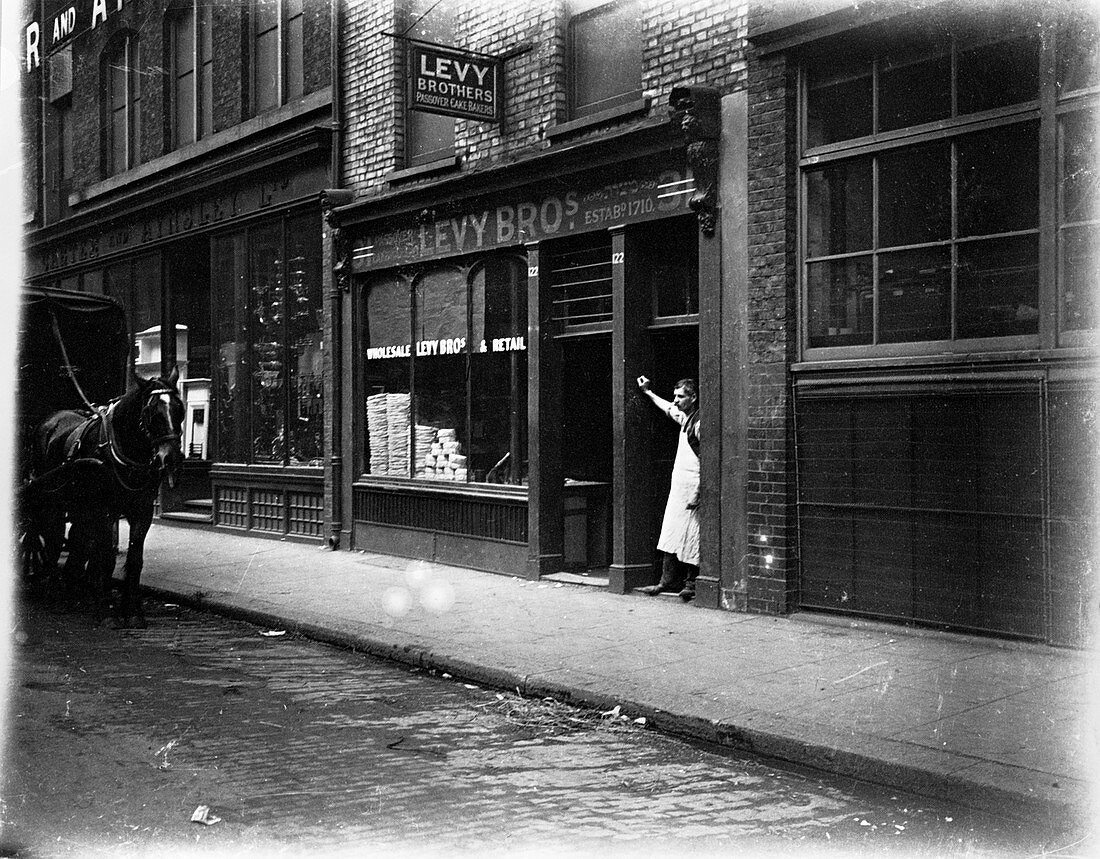 Levy Brothers' unleavened bread bakery, London