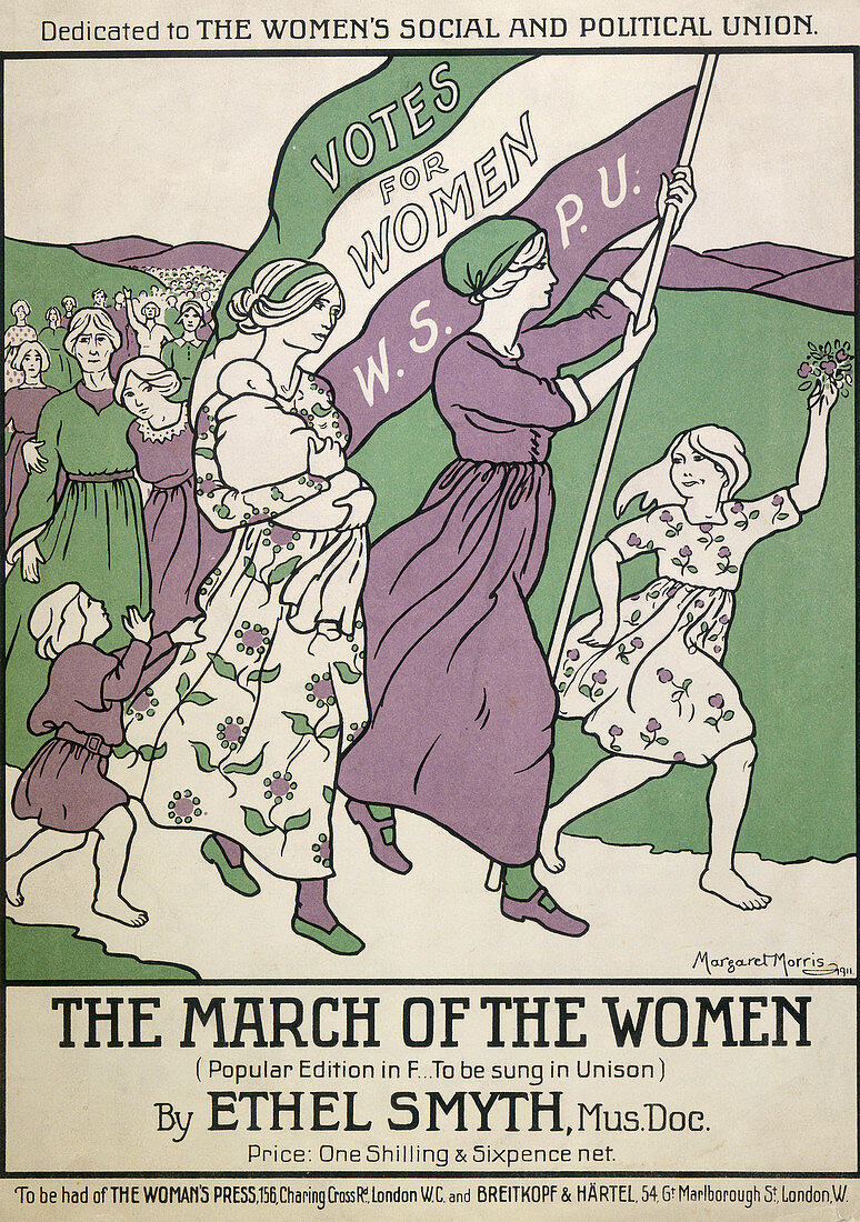 Songsheet of 'The March of the Women', 1911