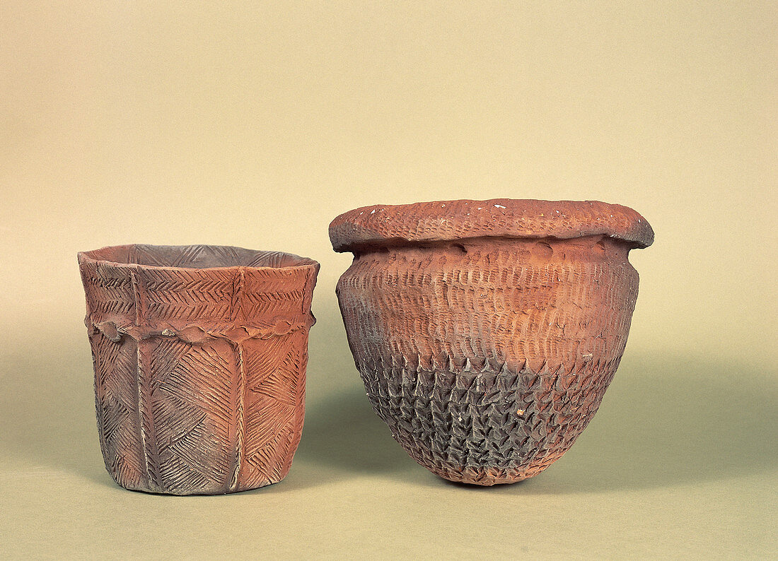 Prehistoric pottery bowl