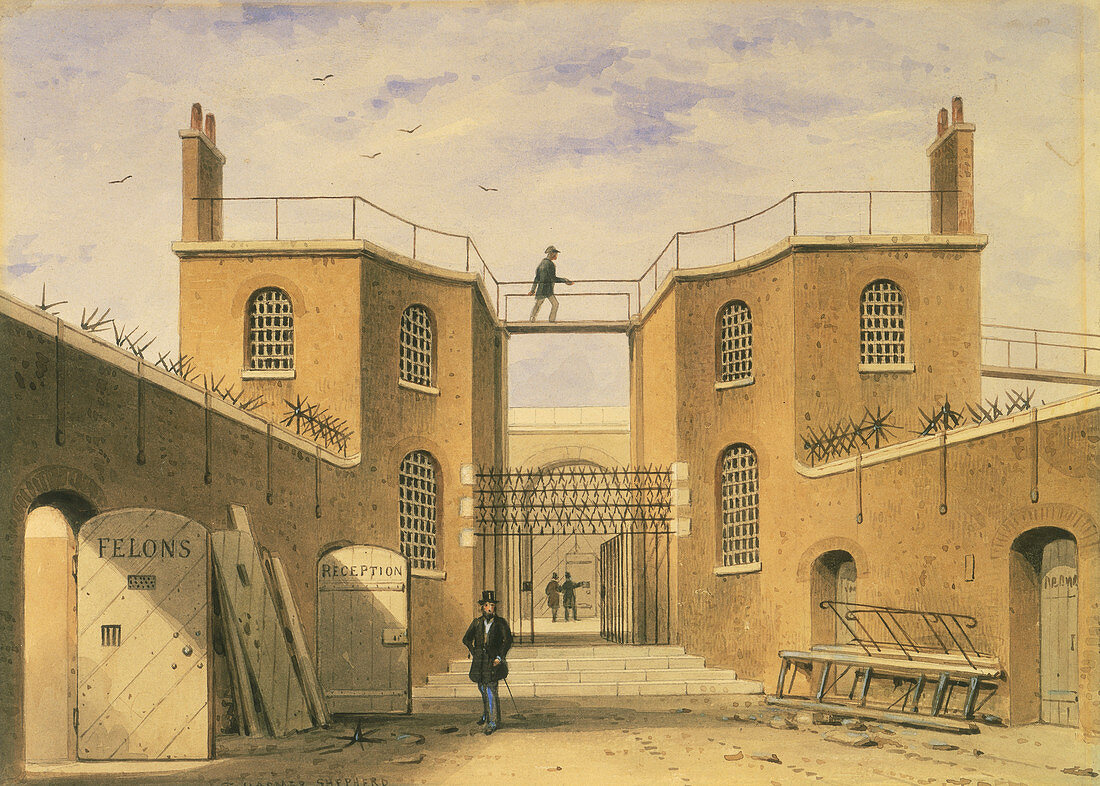 House of correction, Clerkenwell, London, c1850