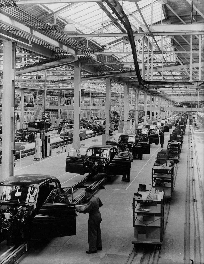 Daimler factory, 1950s