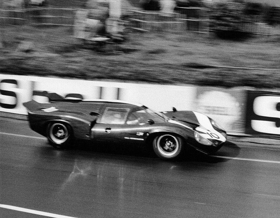 An Aston Martin Lola at Le Mans, France, 1967