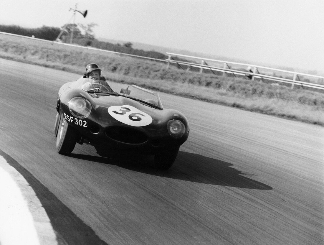 Jaguar D Type, Silverstone, 1961