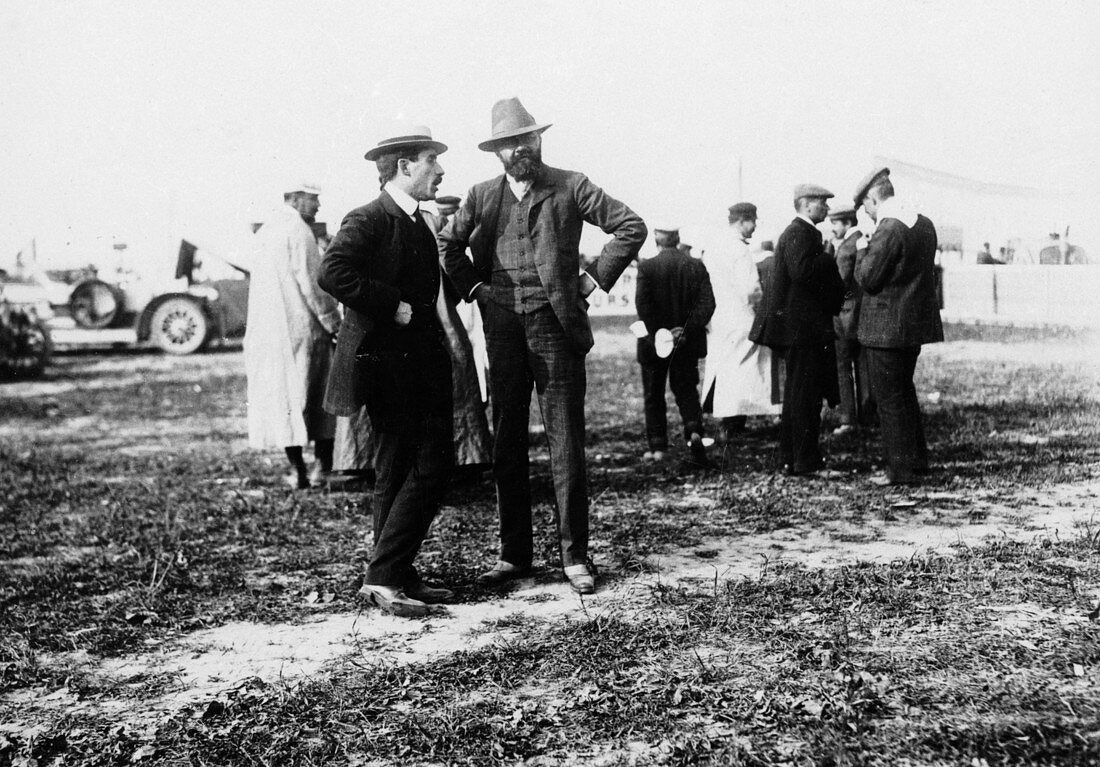 Louis Renault and Edouard Michelin, French Grand Prix, 1908