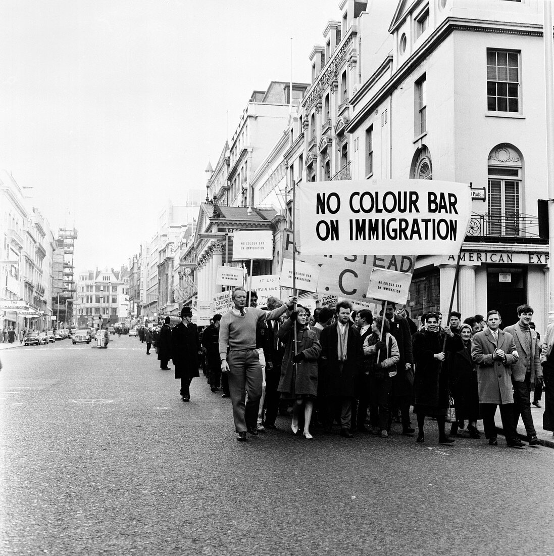 Demonstration march, London, 1962