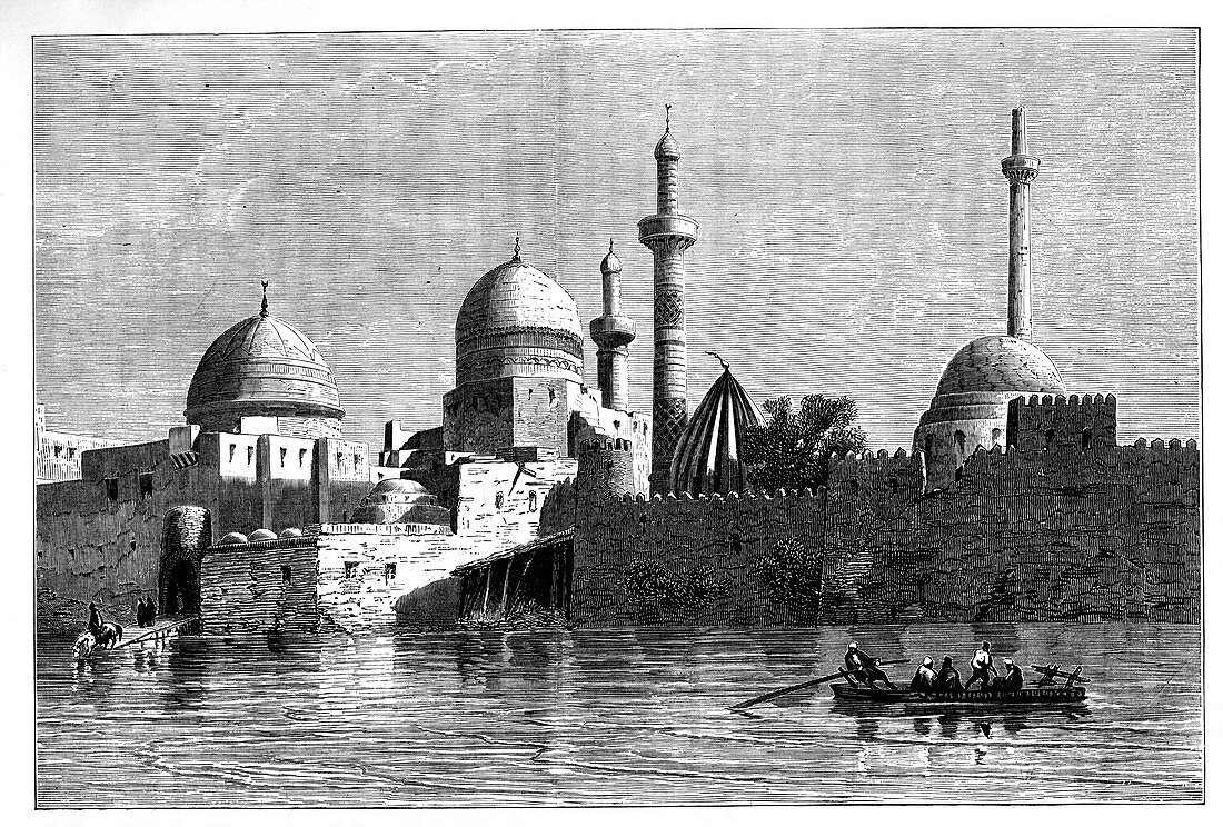 View of Mosul from the River Tigris, Iraq, c1890