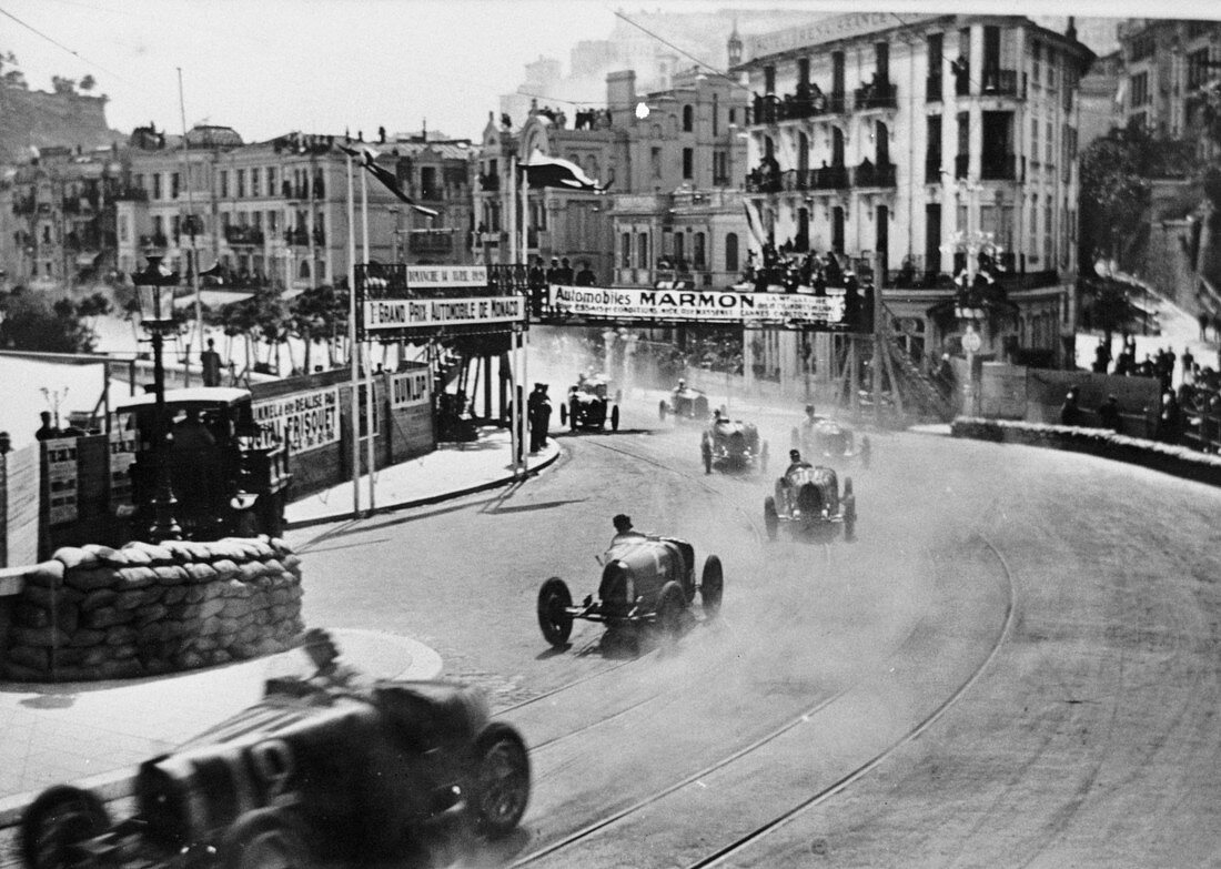 Action from the Monaco Grand Prix, 1929