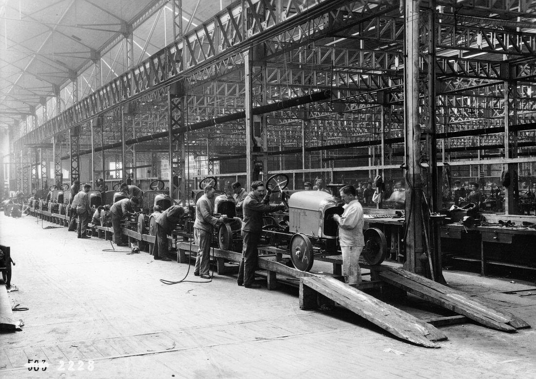 Citroen production line, France, c1922