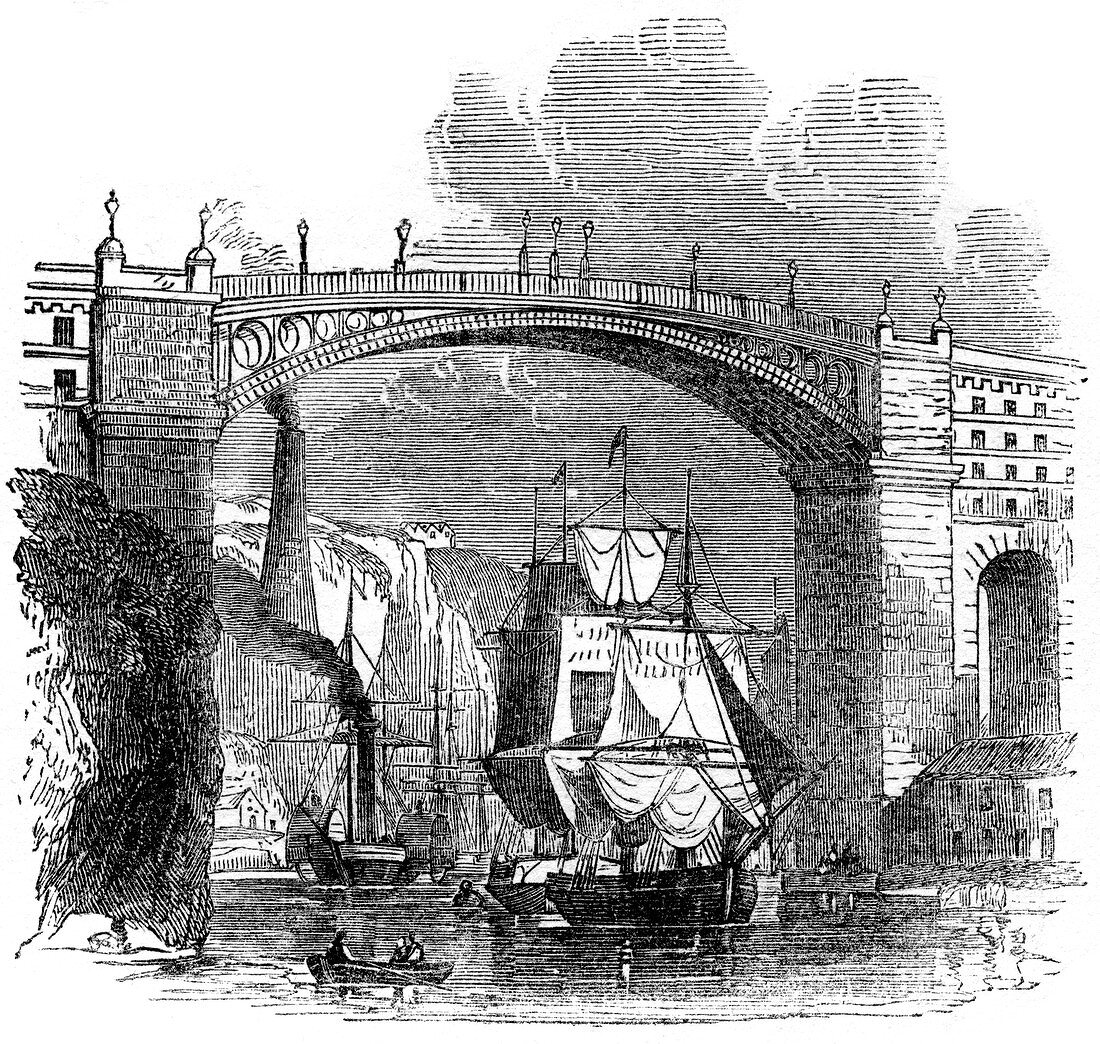 Iron bridge at Sunderland, 1886