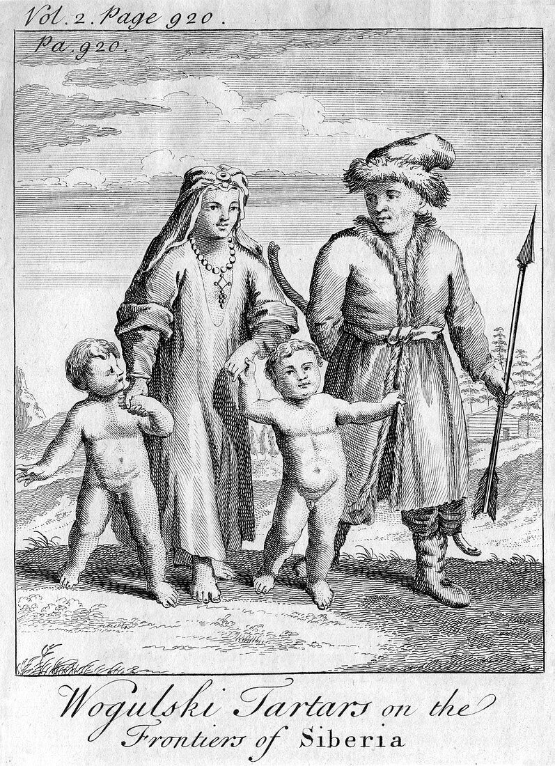 Wogulski Tartars on the Frontiers of Siberia', c1740