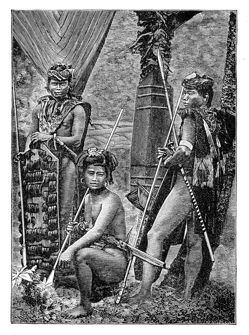 A group of Dyaks, c1900
