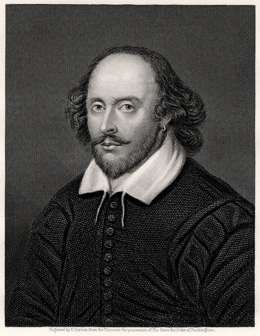 William Shakespeare, English playwright, 19th century