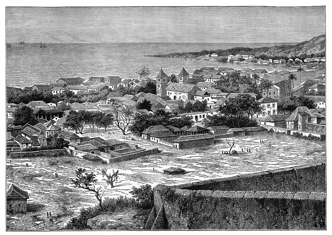 San Paolo de Loanda, Angola, West Africa, c1890