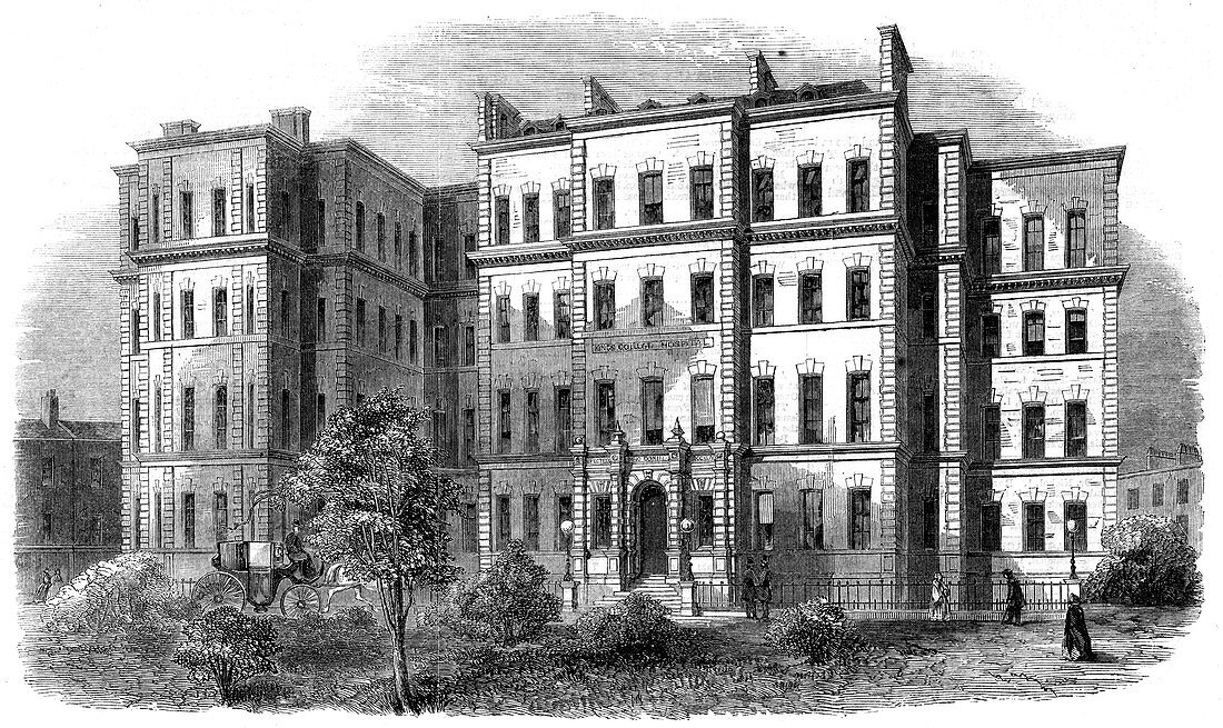 King's College Hospital, Portugal Street, London, c1860s