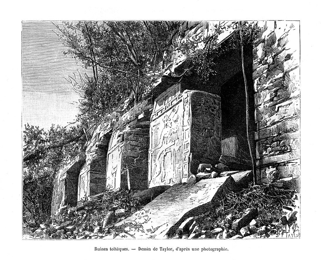 Toltec ruins, Mexico, 19th century