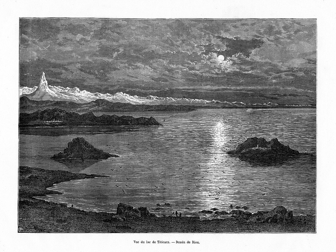 Lake Titicaca, South America, 19th century