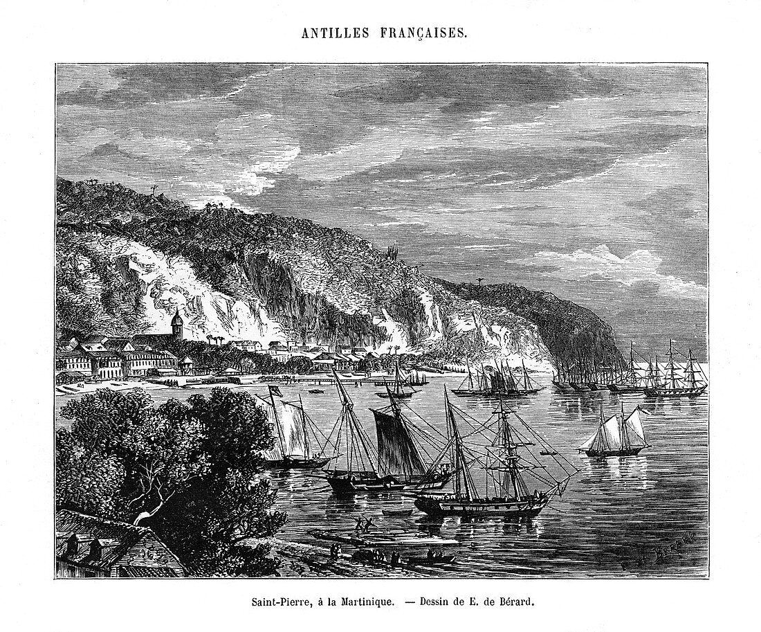 Saint Pierre, Martinique, 19th century