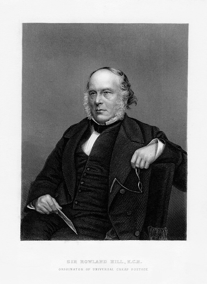 Sir Rowland Hill, British creator of penny postage