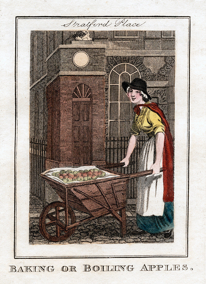 Baking or Boiling Apples', Stratford Place, London, 1805