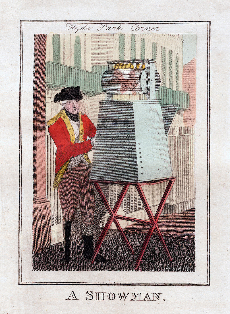 A Showman', Hyde Park Corner, London, 1805
