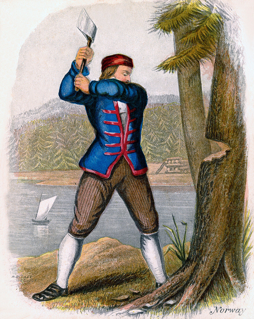 Norwegian Woodcutter', 1809