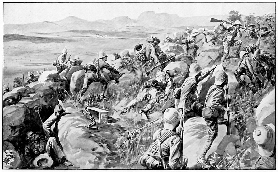 The last rush at Hlangwane Hill, 19 February 1900